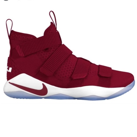 Nike LeBron Soldier 11 Sneakers - Bold Red - Picture 1 of 4